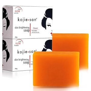 Kojie San Skin Brightening Soap - Original Kojic Acid Soap for Dark Spots, Hyperpigmentation, & Scars with Coconut & Tea Tree Oil