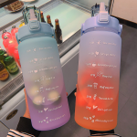Perfect 2L water bottle sports water bottle with time marker stickers portable