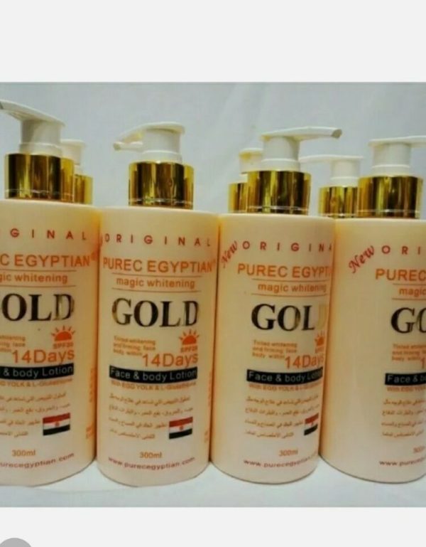 Pure Egyptian magic Gold whitening face & body lotion with egyptian whitening milk serum - Image 3