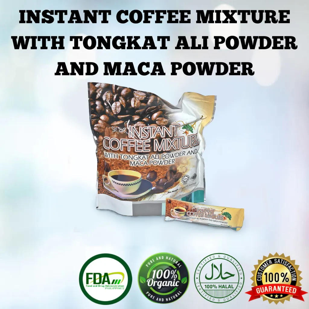 Instant Coffee Mixture with Tongkat Ali Powder and Maca Powder 21 by 20’S - Image 3