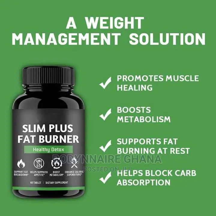 Slim Plus Fat Burner Tablet | Herbal Supplement For Weight Loss, Fat Burning And Appetite Control - Image 2