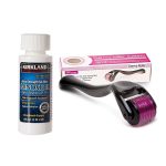 Kirkland Minoxidil 5% + Derma Roller Combo – Natural Hair Regrowth Solution